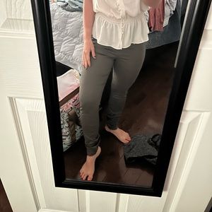 Liverpool/ Size 4 dark green skinny jeans